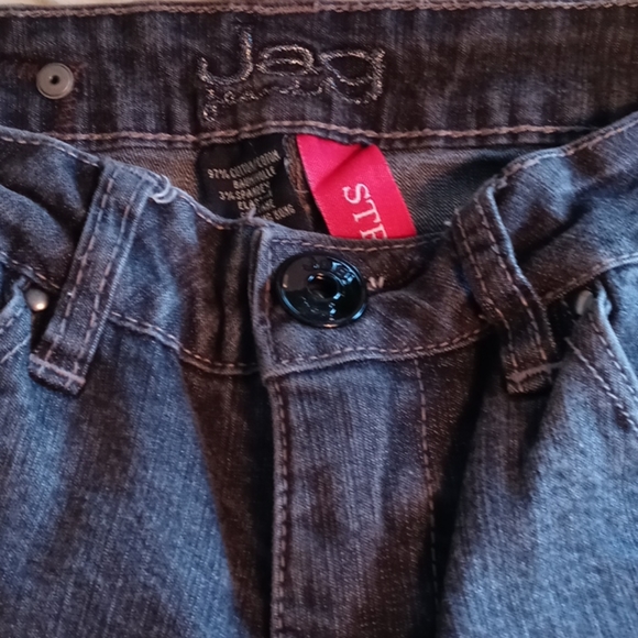 Jag Stretch Size 0 Petite Black Faded Jeans - Picture 5 of 9